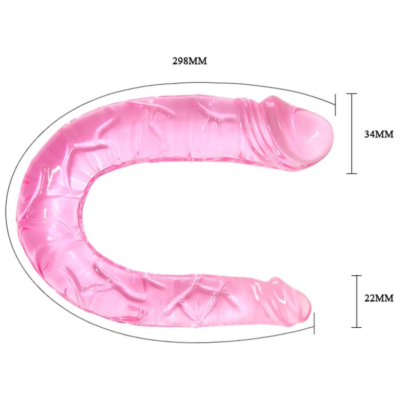 Podwójne dildo dwie końcówki sex lesbijski 29,8 cm